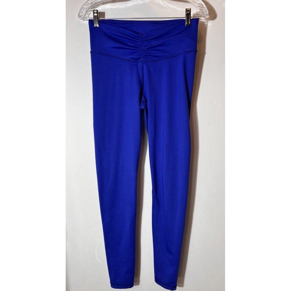 Gap Purplish Blue Leggings Womens size Medium Tall Cinched in front at the waist